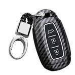 ontto Araba anahtarı kılıfı Hyundai I30 Ix35 Kona Solaris Azera Grandeur Ig Accent TM Palisade Santa Fe ABS koruyucu kılıf anahtar kılıfı anahtarlık anahtarlık aksesuar 3 tuşlu siyah