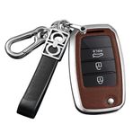 ontto Araba anahtarı kılıfı Kia K2 Rio Sorento Cerato Forte Picanto Stonic NIRO Morning Picanto Elantra Verna Sportage anahtar kılıfı anahtarlık anahtar kılıfı aksesuar gümüş kahverengi
