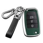 ontto Araba anahtarı kılıfı Kia K2 Rio Sorento Cerato Forte Picanto Stonic NIRO Morning Picanto Elantra Verna Sportage anahtar kılıfı anahtarlık anahtar kılıfı aksesuar gümüş yeşil
