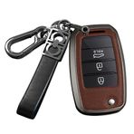 ontto Araba anahtarı kılıfı Kia K2 Rio Sorento Cerato Forte Picanto Stonic NIRO Morning Picanto Elantra Verna Sportage anahtar kılıfı anahtarlık anahtar kılıfı aksesuar - siyah kahverengi