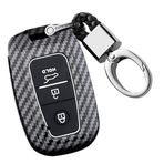ontto Araba anahtarı kılıfı Kia Sportage Cerato Optima K2 K3 K4 K5 Rio Picanto K2 Soul Sorento Sedona ABS için uygun koruyucu kılıf anahtar kılıfı anahtarlık anahtarlık aksesuar 3 tuşlu siyah