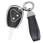 ontto Araba anahtarı kılıfı Renault Kangoo Dacia Scenic Megane Sandero Captur Twingo modu için uygun koruyucu kılıf TPU anahtar kılıfı anahtarlık anahtar kılıfı kapak aksesuar 2 tuşlu siyah