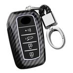ontto Araba anahtarı kılıfı Toyota Sienna Mirai Hilux Venza Harrier Tundra RAV4 Prime Alphard ABS koruyucu kılıf anahtar kılıfı anahtarlık anahtar kılıfı aksesuar 4 tuşlu siyah