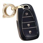 ontto Araba anahtarlık kapağı Fit Chevrolet Malibu Cruze Equinox Camaro Blazer Traverse Trax LT Anahtar kılıfı kapak Anahtar Kabuk Anahtar Tutucu TPU Silikon Aksesuarları Koruyucu 3 düğme siyah