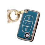 ontto Araba Anahtarlık Kapağı Fit Peugeot 107 206 207 307 308 406 Citroen Xsara Picasso C2 C3 C4 C5 C6 Flip Key case 2 Düğmeler Anahtar Kabuk Tutucu Çanta Anahtarlık Anahtarlık Aksesuarları Gri