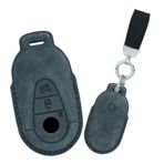 ontto Araba anahtarlık kapak anahtarlık Fit Mercedes Benz C S A sınıfı W206 W223 S350 C260 C300 S400 S450 S480 S500 3 düğmeler akıllı anahtar durumda deri anahtarlık kabuk anahtarlık aksesuarları