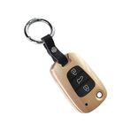 ontto Araba Anahtarlık Kılıfı Kia Ceed Sportage Sorento Rio Hyundai I10 I20 I30 IX35 Veloster Anahtarlık Aksesuarları Flip Katlanır Uzaktan Anahtar Kabuk Anahtar Tutucu Uzaktan Anahtar Koruyucu Altın