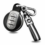 ontto Araç anahtarı kılıfı anahtar kılıfı BMW Mini Cooper S D One Clubman Countryman F56 F54 F55 F56 F57 F60 için uygun uzaktan kumanda anahtarlık TPU anahtar kılıfı aksesuar 4 tuşlu gümüş
