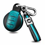 ontto Araç anahtarı kılıfı anahtar kılıfı BMW Mini Cooper S D One Clubman Countryman F56 F54 F55 F56 F57 F60 için uygun uzaktan kumanda anahtarlık TPU anahtar kılıfı aksesuar 4 tuşlu yeşil