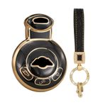 ontto Bling anahtar kılıfı, anahtar gövdesi, TPU koruyucu kılıf, anahtar kılıfı, BMW Mini Cooper Clubman Countryman, Paceman Roadster R56 R57 için uygun, anahtarsız erişim aksesuarı-B siyah