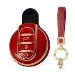 ontto Bling araba anahtarı kılıfı gövde anahtar kılıfı anahtarlık TPU koruyucu kılıf Mini One Cooper Clubman Countryman F54 F55 F56 F57 R56 2015-2022 için uygundur Anahtar kılıfı Araba aksesuarı-B