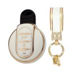 ontto Bling Araba Anahtarı Kılıfı Gövde Anahtar Kılıfı Anahtarlık TPU Koruyucu Kılıf Mini One Cooper Clubman Countryman F54 F55 F56 F57 R56 2015-2022 için Uygundur Anahtar Kılıfı Araba Aksesuarları -A