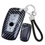 ontto BMW araba anahtarı kılıfı 1 serisi 3 serisi 4 serisi 5 serisi 6 serisi F10 F12 F20 F25 F30 X3 X4 M3 M4 M5 3GT 5GT için uygun anahtar kılıfı PC karbon fiber anahtar kılıfı kılıf anahtarlık 4