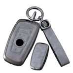 ontto Çinko Alaşım Araba Anahtarı Kılıf Kapak BMW F20 F22 F30 F32 F10 F11 F01 X3 F25 X4 F26 M3 M4 M5 M6 1 2 3 4 5 6 7 Serisi akıllı anahtarlık kılıf kabuk anahtarlık anahtarlık Aksesuarları, B-Gri 4
