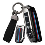ontto Çinko alaşım Araba anahtarlık kapak kılıf Fit Kia Ceed CD Sportage GT Sorento 4 Stinger R K5 NIRO Soul Forte Optima Seltos Rio anahtarlık Anahtar Kabuk Tutucu anahtarlık Aksesuarları 4 düğme C