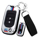 ontto Çinko alaşım Araba anahtarlık kapak kılıf Honda Accord Civic CR-V HR-V HRV Crider Yeşim Odyssey Katlanır anahtarlık anahtarlık Anahtar Kabuk Tutucu çanta anahtarlık koruyucu Aksesuarlar 2 düğme