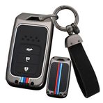 ontto Çinko Alaşım Araba Anahtarlık Kapak kılıf Honda Civic Accord Vezel Fit CRV HRV CRZ Hrv Polit Jazz Yeşim Anahtarlık Silikon Uzaktan Anahtar Kabuk Tutucu Çanta Anahtarlık Aksesuarları 3 Düğme