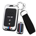 ontto Çinko alaşım Araba anahtarlık kapak kılıf Honda Civic City Vezel Accord HR-V CRV Polit Jazz Jade Crider Odyssey anahtarlık Silikon Anahtar Kabuk Tutucu çanta anahtarlık Aksesuarları 3 düğme
