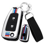 ontto Çinko alaşım Araba anahtarlık kapak kılıf Nissan Qashqai J11 X-trail Trail Murano MAXIMA ALTIMA Juke Micra Tiida Pulsar anahtarlık Flip Key Shell Tutucu çanta anahtarlık Aksesuarları 2 düğme