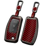 ontto Ford Focus 2 MK2 Fiesta Mondeo Galaxy Falcon Territory Ecosport Kuga Escape B-Max C-Max Flip Anahtar kılıfı Anahtarlık Akıllı Anahtar Kabuk Tutucu Anahtarlık Aksesuarları Kırmızı A