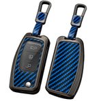 ontto Ford Focus 2 MK2 Fiesta Mondeo Galaxy Falcon Territory Ecosport Kuga Escape B-Max C-Max Flip Anahtar kılıfı Anahtarlık Akıllı Anahtar Kabuk Tutucu Anahtarlık Aksesuarları Mavi A