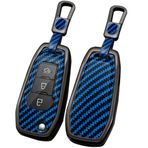 ontto Ford Fusion Fiesta Mondeo Everest Ranger Ecosport Kuga F150 Focus 2 3 Figo Puma Flip Anahtar kılıfı Akıllı Anahtar Kabuk Tutucu Anahtarlık Aksesuarları Mavi A
