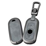 ontto Gri Anahtar Kılıfı Araba Anahtarı Kılıfı Opel Astra K Sports J GTC Tourer Insignia B Zafira C Mokka Adam Corsa E için Buick Deri Anahtar Kılıfı Anahtar Kılıfı 3 Tuşlu Araba Aksesuarı A