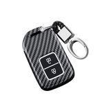ontto Honda Accord Civic CR-V CRV Pilot Pasaport Vezel Odyssey Insight EX EX-L ABS Plastik Anahtar Kabuk Tutucu Anahtarlık Dekoratif Aksesuar Koruyucu Karbon 3 Düğme Siyah için Araba Anahtarlık Kılıfı