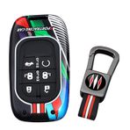 ontto Metal anahtar kılıfı araba anahtarı kılıfı Honda Civic 11th Accord CR-V HR-V Pilot ZR-V Vezel Jazz City 2023 2024 2025 için uygun silikon koruyucu kılıf telsiz anahtar araba aksesuarı 6 tuşlu