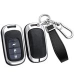 ontto Metal Araba Anahtarı Kılıfı Anahtarlıklı Anahtar Kılıfı Honda HRV Accord CR-V Pilot HR-V Civic Vezel RV3 RV4 2022 2023 Anahtar Kılıfı Uzaktan Kumanda Kapak Aksesuar Gümüş Siyah