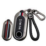 ontto Metal Araba Anahtarlık Kapağı Fiat 500 500C 500L 500X Ducato Punto Bravo Panda Lancia Grande Stilo Linea Flip Anahtar kılıfı Anahtarlık Anahtar Kabuk Tutucu Çanta Anahtarlık Koruyucu Aksesuarlar