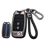 ontto Metal araba anahtarlık kapak anahtar durumda Fit Kia RIO 3 QL K2 K3 K4 K5 Sportage 4 Picanto Optima Soul Ceed Stinger Cerato anahtarlık Flip anahtar kabuk tutucu çanta anahtarlık aksesuarları 2