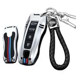 ontto Metal araba anahtarlık kapak durumda Fit porsche cayenne 958 911 lepin 996 macan panamera 997 944 924 987 987 gt3 cayman 987 anahtarlık silikon anahtar kabuk tutucu anahtarlık aksesuarları 4