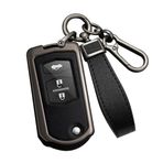 ontto Metal Araba Anahtarlık Kapak Fit Mazda 2 3 5 6 CX7 CX9 M6 RX8 MX5 Miata SPEED 3 MPV 2/3 düğmeler Deri Flip Anahtar durumda Kabuk anahtarlık çanta anahtarlık anahtarlık koruyucu aksesuarları
