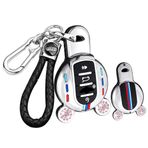 ontto Metal Araba Anahtarlık Kapak kılıfı BMW Mini Cooper F54 Clubman F55 F56 F57 F60 Countryman Anahtarlık Silikon Anahtarlık Kabuk Tutucu Çanta Anahtarlık Koruyucu Aksesuarlar 4 Düğme Pembe