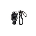 Ontto Metal Araba Anahtarlık Kapak Kılıfı Mercedes Benz A B C E S Class W204 W205 W212 W213 W176 GLC CLA AMG W177 Silikon Anahtar Kabuk Tutucu Çanta Aksesuarları 3 Düğme Siyah