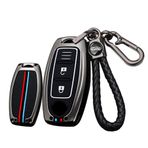 ontto Metal Araba Anahtarlık Kapak kılıfı Nissan Leaf Micra Qashqai J11 J10 X Trail T32 Versa Note Patrol Anahtarlık Akıllı Anahtar Kabuk Tutucu Çanta Anahtarlık Anahtarlık Koruyucu Aksesuarlar Siyah