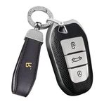 ontto Peugeot 208 3008 5008 Citroen Anahtarlık C1 C2 C3 C4 Grand Picasso Cactus Anahtar Kılıfı Akıllı Anahtar Kabuk Tutucu Çanta Anahtarlık Koruyucu Aksesuarlar Gümüş