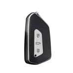 ontto TPU Araba anahtarı kılıf kapak Fit VW Golf 8 GTI MK8 ID.6 ID.5 Cupra Formentor Seat Leon Ateca Tarraco 3 Düğmeler Anahtar çantası Kabuk kutusu Aksesuarları Koruyucu, C-Gümüş, 3 buttons