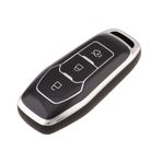 ontto TPU Araba anahtarı kılıf kapak Ford Focus 3 4 Ranger S C Max Explorer Fiesta Mondeo 3 4 5 MK3 MK4 MK5 3 Düğmeler Anahtar çantası Kabuk kutusu Aksesuarları Koruyucu, B-Siyah, 3 buttons