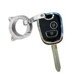 ontto TPU Araba Anahtarlık Kapağı Fit Peugeot 107 207 407 206 306 406 806 Citroen C1 C21 C3 C4 C5 Anahtar durumda Akıllı Anahtar Kabuk Tutucu Çanta Anahtarlık Anahtarlık Koruyucu Aksesuarlar 2