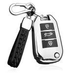ontto TPU Araba Anahtarlık Kapağı Fit Peugeot 208 301 308 508 2008 3008 Citroen C4L Cactus C5 C2 C3 C4 C6 C8 Picasso Xsara Flip Anahtar durumda Kabuk Anahtarlık Anahtarlık Çanta Anahtarlık