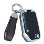 ontto TPU Araba Anahtarlık Kapağı KIA Sportage R Stinger GT Sorento Ceed CD Cerato Forte KX3 Seltos S Serato 3 Düğmeler Flip Anahtar Kılıf Kabuk Anahtarlık Anahtarlık Koruyucu Aksesuarlar Siyah C