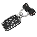ontto TPU Araba anahtarlık kapağı Land Rover Discovery 4 için Fit Range Rover Evoque Sport Velar Jaguar F-Pace F-Tipi XJ XF XE Anahtar kılıfı Kabuk Anahtarlık Anahtarlık Çanta Anahtarlık Aksesuarları