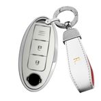 ontto TPU Araba Anahtarlık Kapağı Nissan Rogue Teana Sentra Versa Juke Infiniti Qashqai Micra 3 Düğmeler Anahtar kılıfı Akıllı Anahtar Kabuk Tutucu Çanta Anahtarlık Anahtarlık Koruyucu Aksesuarlar