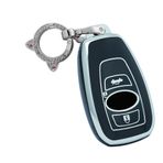 ontto TPU Araba Anahtarlık Kapağı Subaru Ascent BRZ Crosstrek Forester Impreza Legacy Levorg Outback STI WRX XV 3 Düğmeler Akıllı Anahtar Kılıfı Kabuk Tutucu Anahtarlık Anahtarlık Koruyucu Aksesuarlar