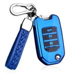 ontto TPU Araba Anahtarlık Kapak Fit Honda Accord Civic 2015 Fit XRV City Greiz Marina Bilgelik Caz 3 Düğmeler Katlanır Anahtar durumda Kabuk Anahtarlık Anahtarlık Tutucu Çanta Anahtarlık Aksesuarları