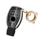 ontto TPU Araba anahtarlık kapak Fit Mercedes CLA GLA GLC GLK W176 W463 W251 A B C E S Sınıfı W204 W211 Akıllı Anahtar Kabuk Tutucu çanta anahtarlık anahtarlık Koruyucu Aksesuarlar Siyah A
