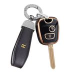 ontto TPU araba anahtarlık kapak Fit Peugeot 106 107 206 207 306 307 406 407 için anahtar durumda kabuk fit Citroen C1 C4 C2 C3 Berlingo anahtarlık anahtarlık çanta anahtarlık koruyucu aksesuarları 2