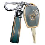 ontto TPU Araba anahtarlık kapak Fit Renault Clio Scenic Megane Duster Sandero Captur Twingo Modus anahtarlık anahtarlık çanta anahtarlık koruyucu Aksesuarlar 2 düğme Gri B
